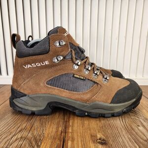 VTG Vasque Ranger Gore-Tex GTX Womens Sz 8 M Brown Suede Waterproof Hiking Boots